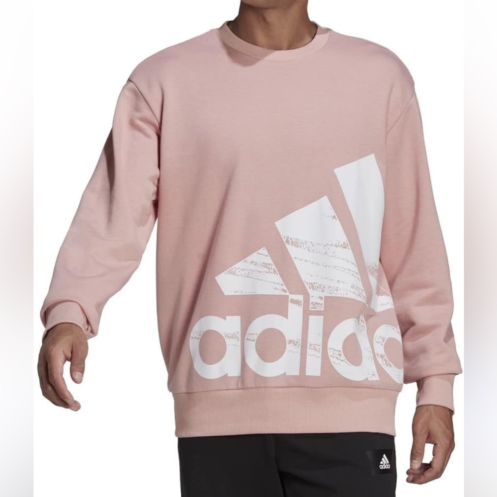 Adidas Essentials Brandlove Sweatshirt Mauve Size Medium Unisex